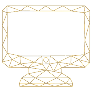 ikona geometryczna komputera