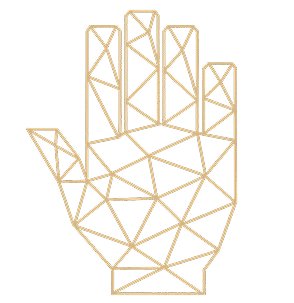 ikona geometryczna ręki