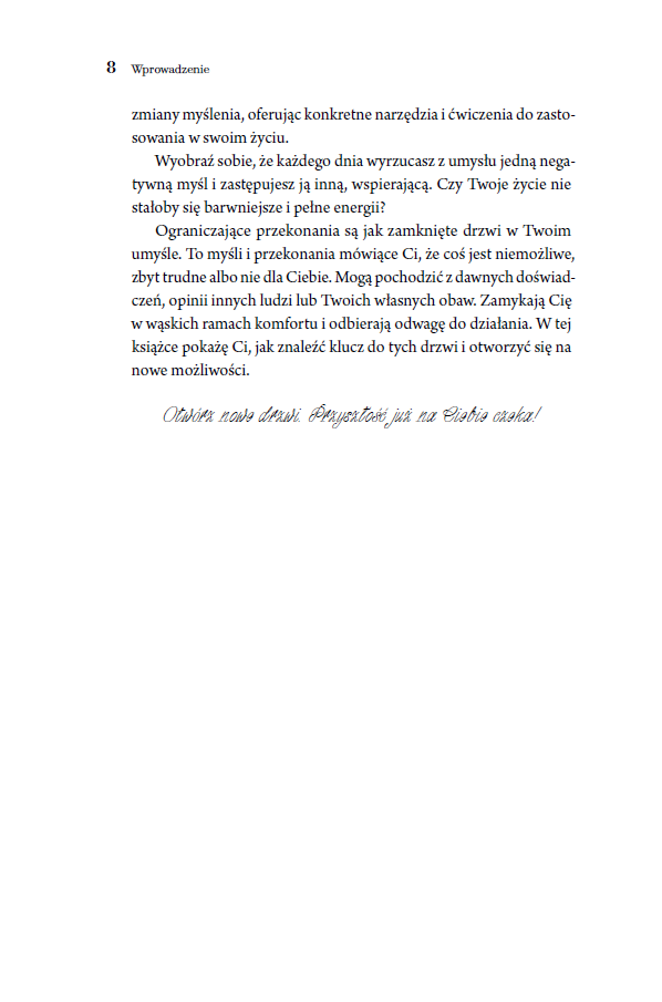 Strona książki Zhakuj swój mindset wprowadzenie